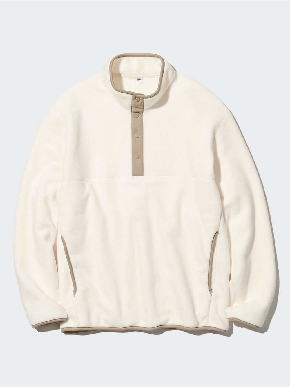 Uniqlo Fleece Button Up Long Sleeve Pullover